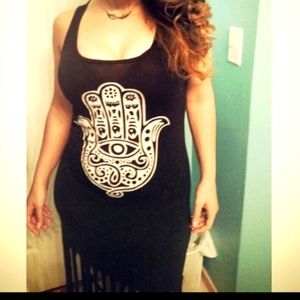 Foreign Exchange Dress Hamsa Black